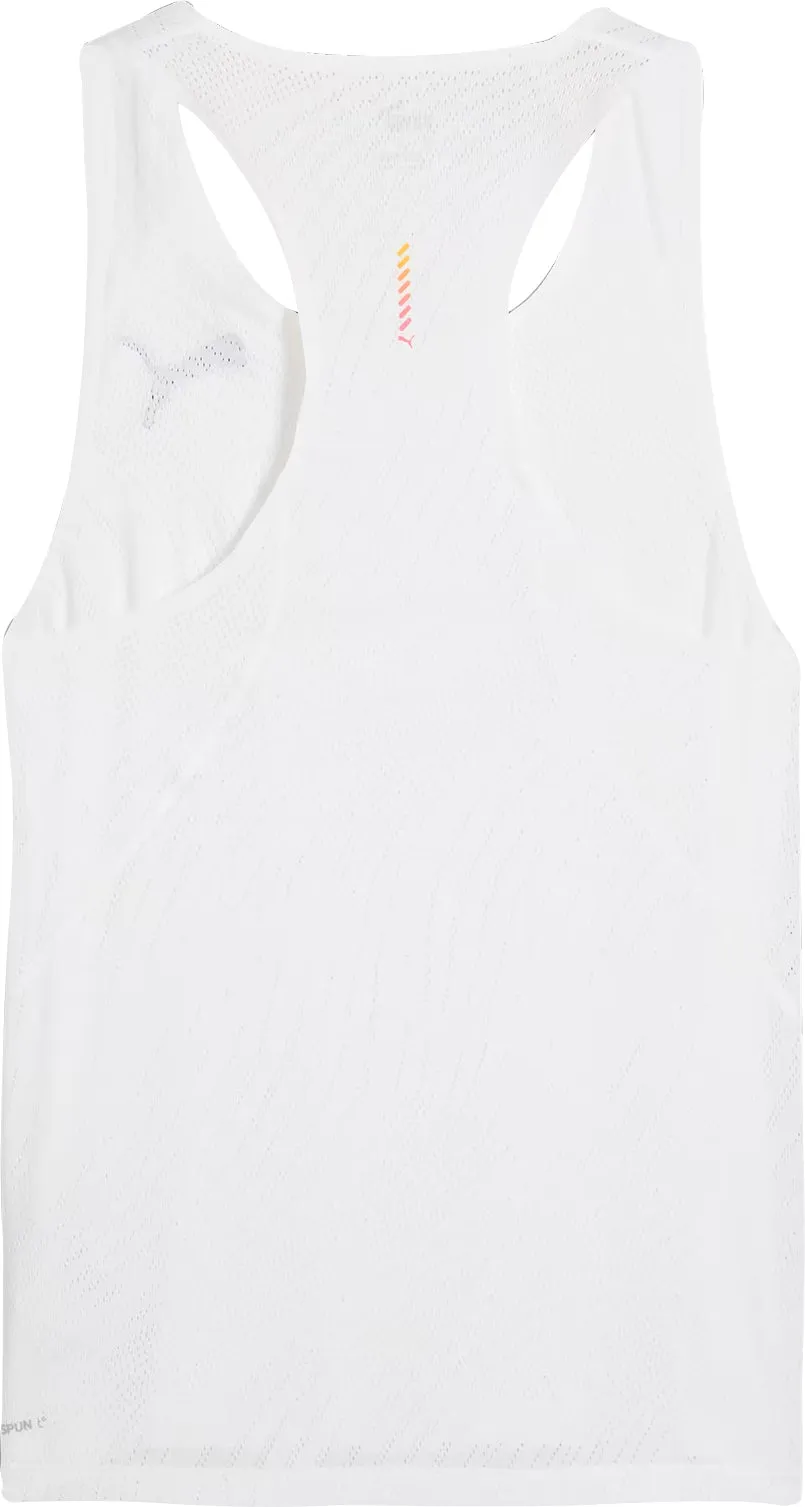 Travel Flexible Puma Run Ultraspun Mens Running Vest - White