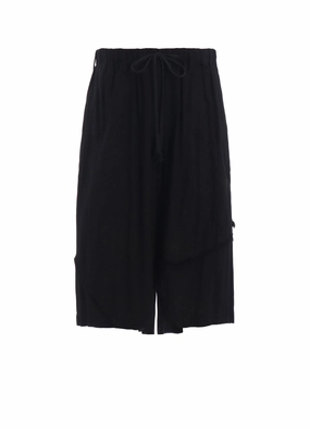 VISCOSE TWILL CUT-OFF WIDE SHORTS Freedom Fit