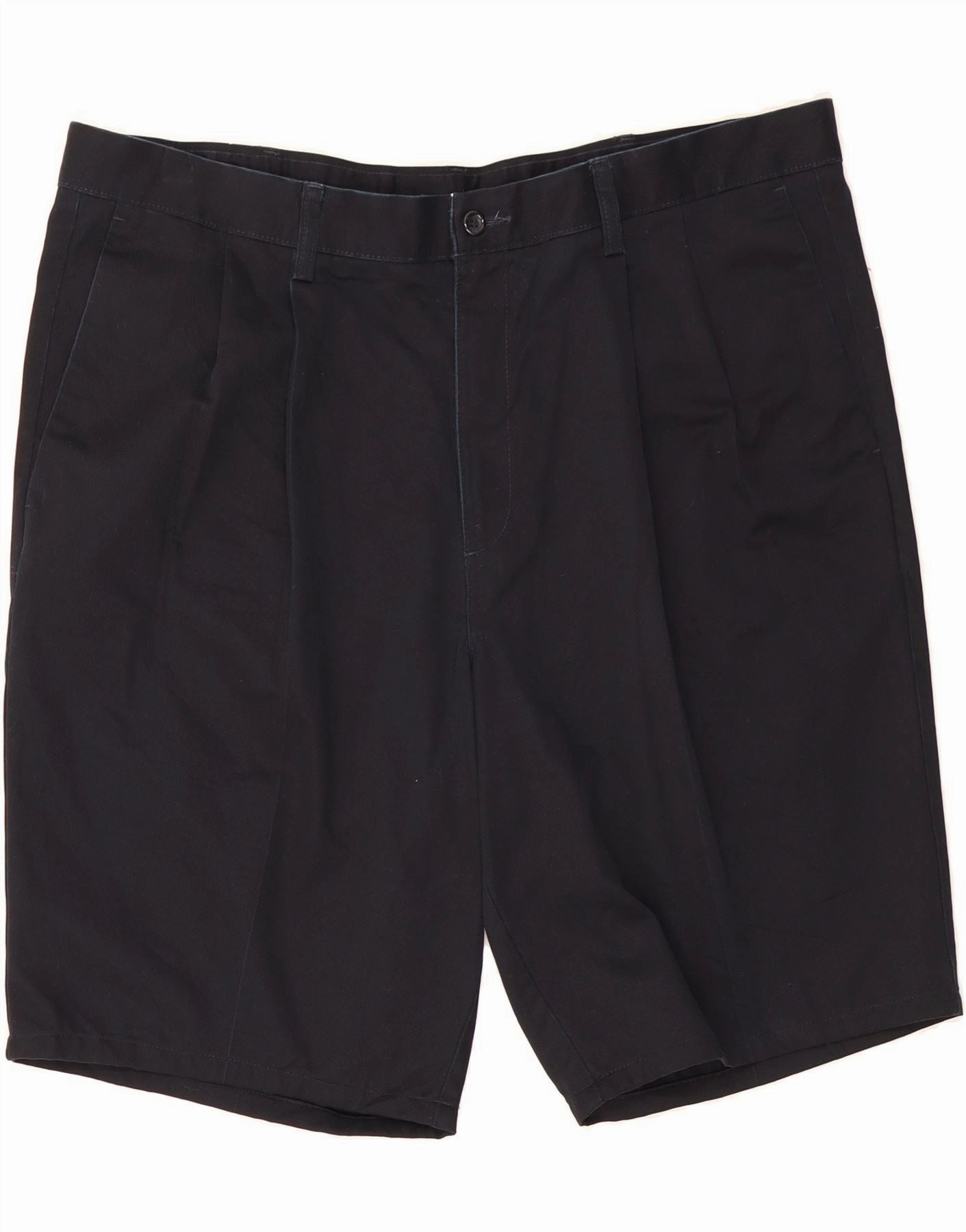 DOCKERS Mens Pegged Chino Shorts W40 XL Navy Blue Cotton Anti Static Material poolside gear