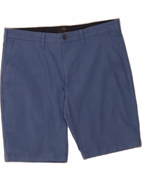 Comfy Layers MARKS & SPENCER Mens Chino Shorts W36 Large Blue Cotton