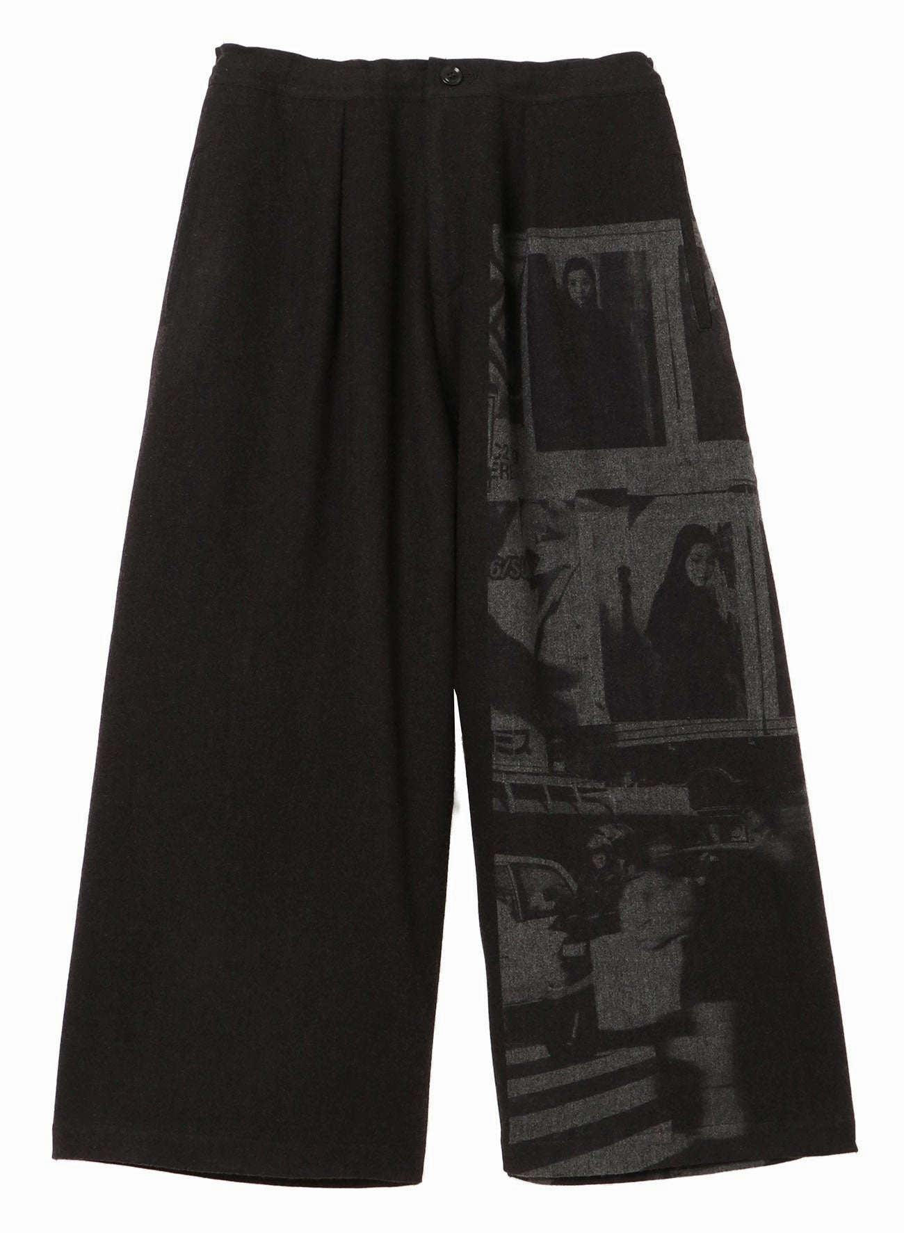 [Y's 1972 - A MOMENT IN Y's WITH MAX VADUKUL]TOP FLANNNEL FRONT TUCK WIDE PANTS Breathable Lining