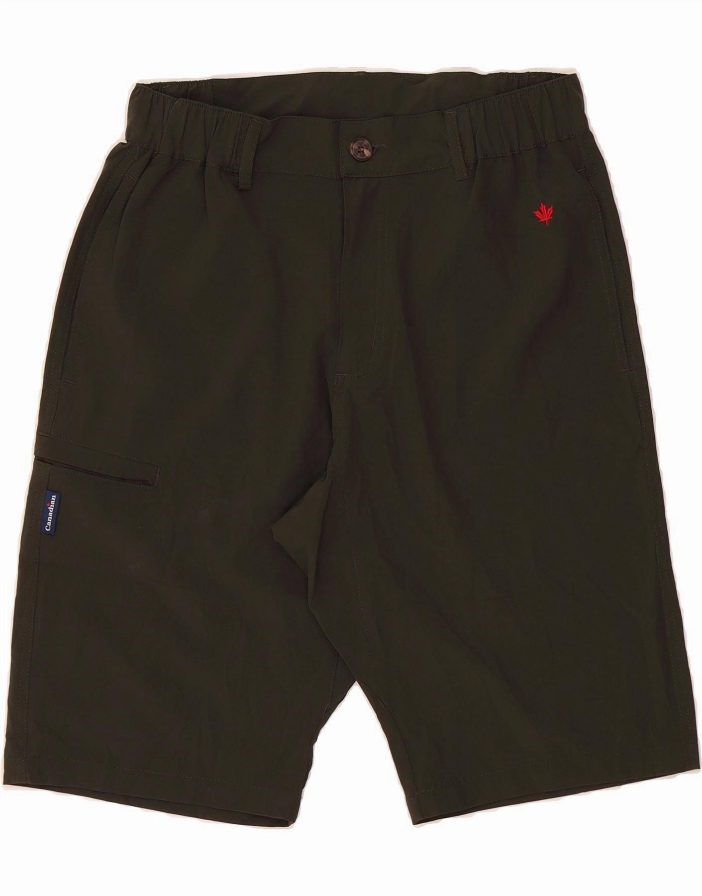 CANADIAN Mens Cargo Shorts Small W28  Khaki Polyester Plus Size