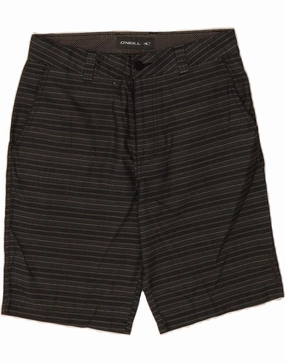 Comfort Movement cycling attire O'NEILL Mens Chino Shorts W28 Small Black Pinstripe Polyester