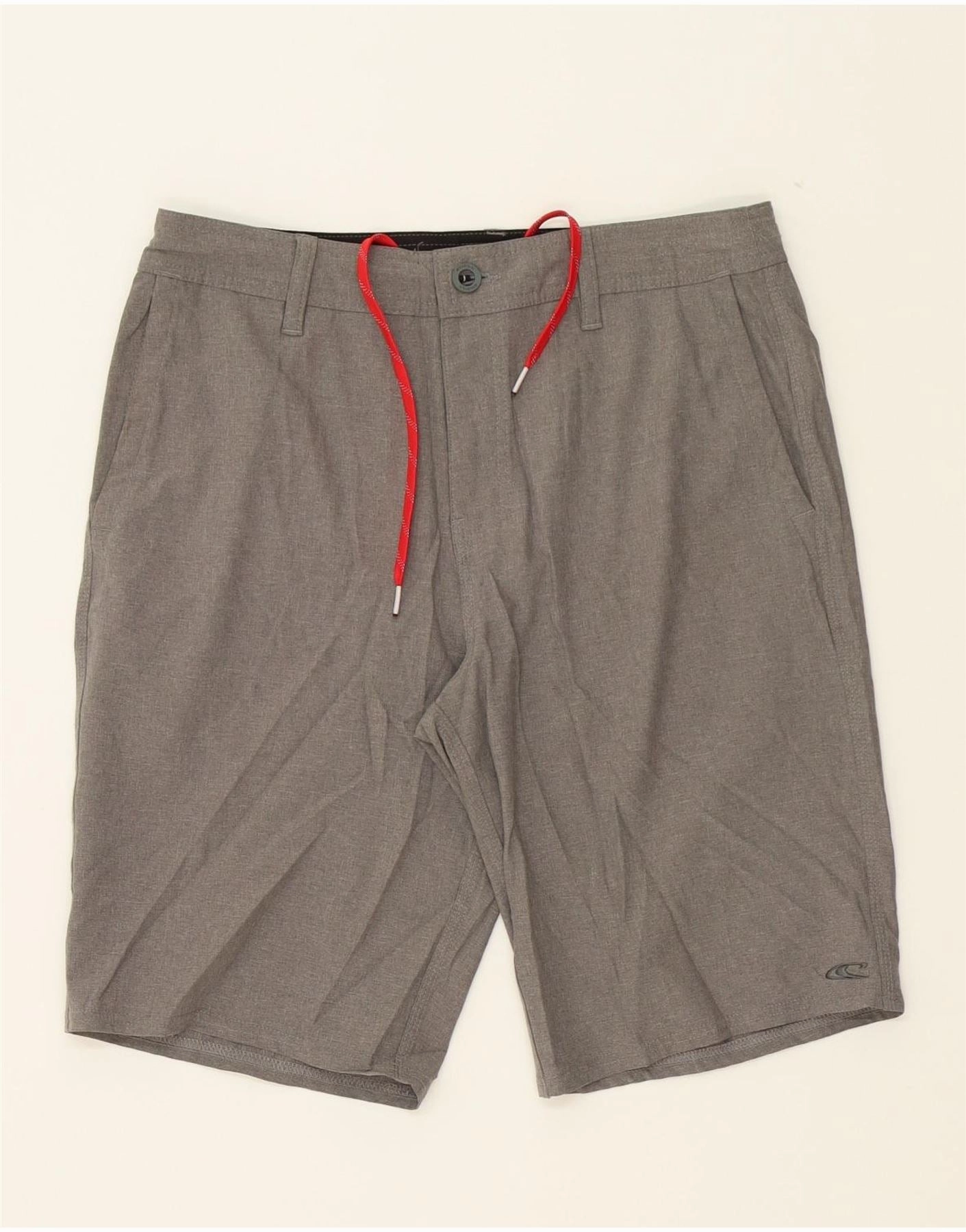 O'NEILL Mens Chino Shorts W30 Medium Grey Polyester Tennis shorts