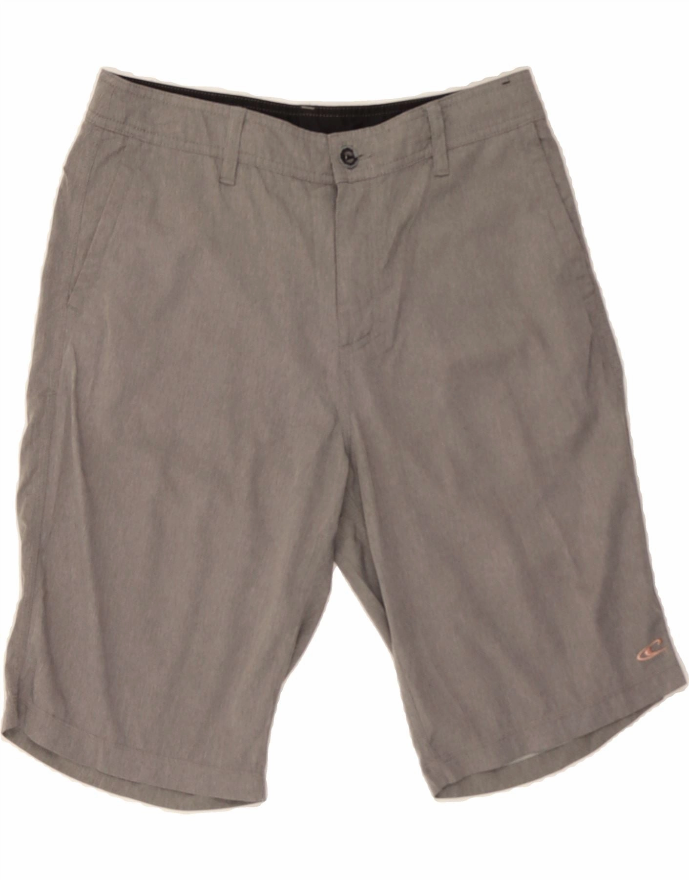O'NEILL Mens Chino Shorts W30 Medium Grey Polyester Comfortable Movement Non Irritating Tagless