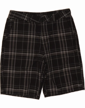 Quick Wear O'NEILL Mens Chino Shorts W34 Large  Black Check Polyester