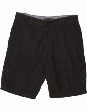 O'NEILL Mens Chino Shorts W34 Large Grey Polyester Skinny Fit holiday apparel