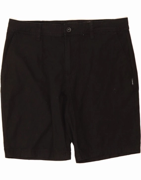 O'NEILL Mens Standard Fit Chino Shorts W36 Large  Black Cotton Quick Dry Technology