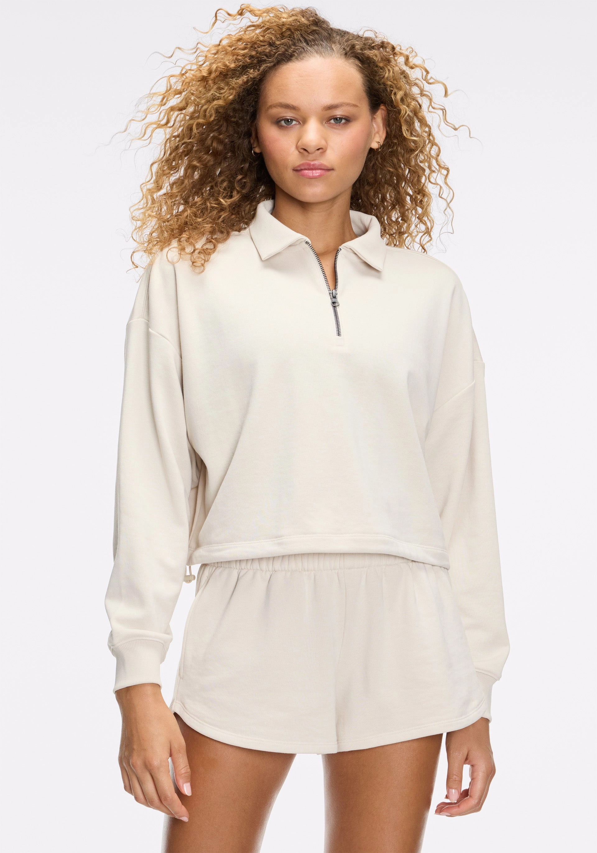 Oatmeal Soft French Terry Set Style Choice Roomy Fit