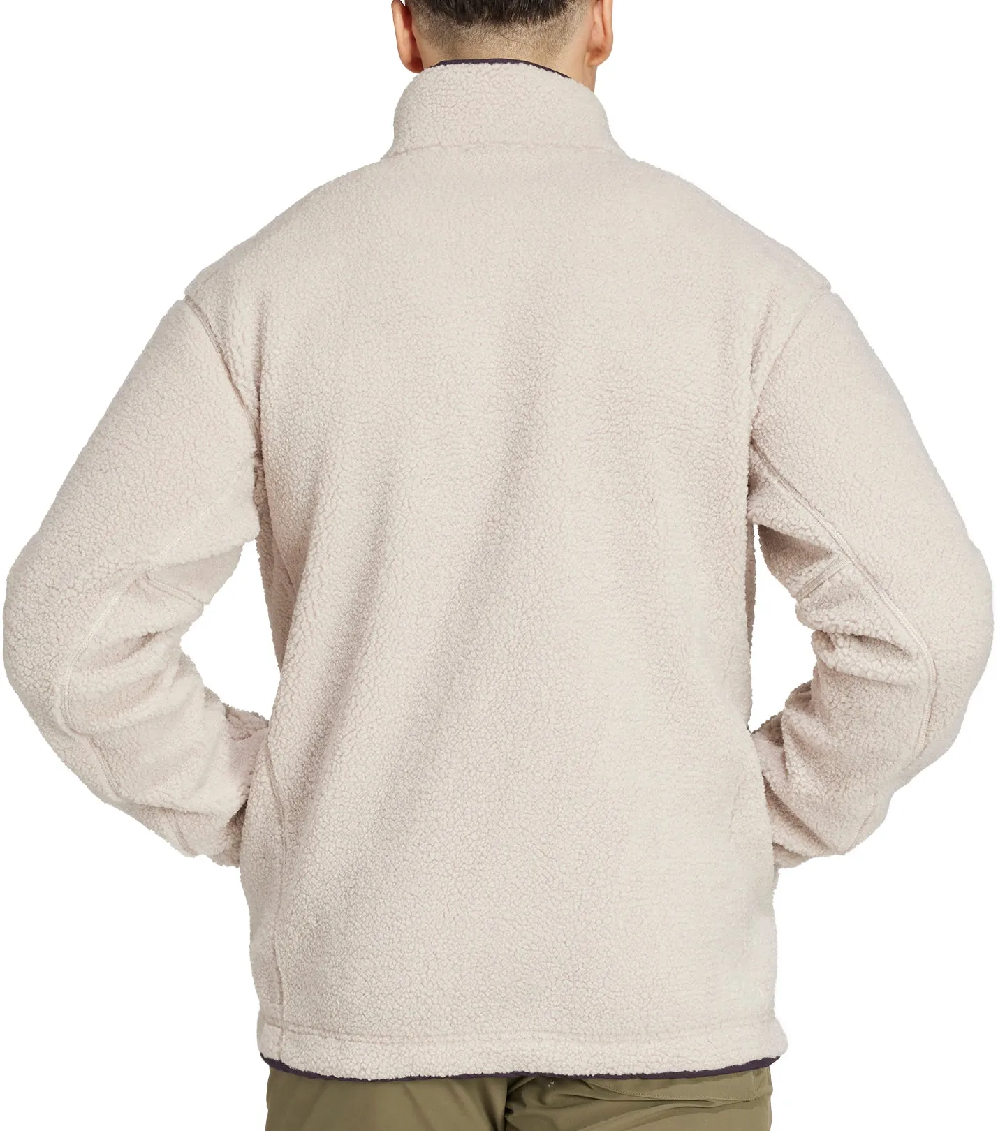 adidas Terrex Xploric High Pile Fleece Mens Sweatshirt - Beige solo adventure