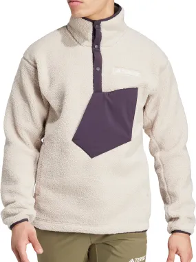 Sheen adidas Terrex Xploric High Pile Fleece Mens Sweatshirt - Beige