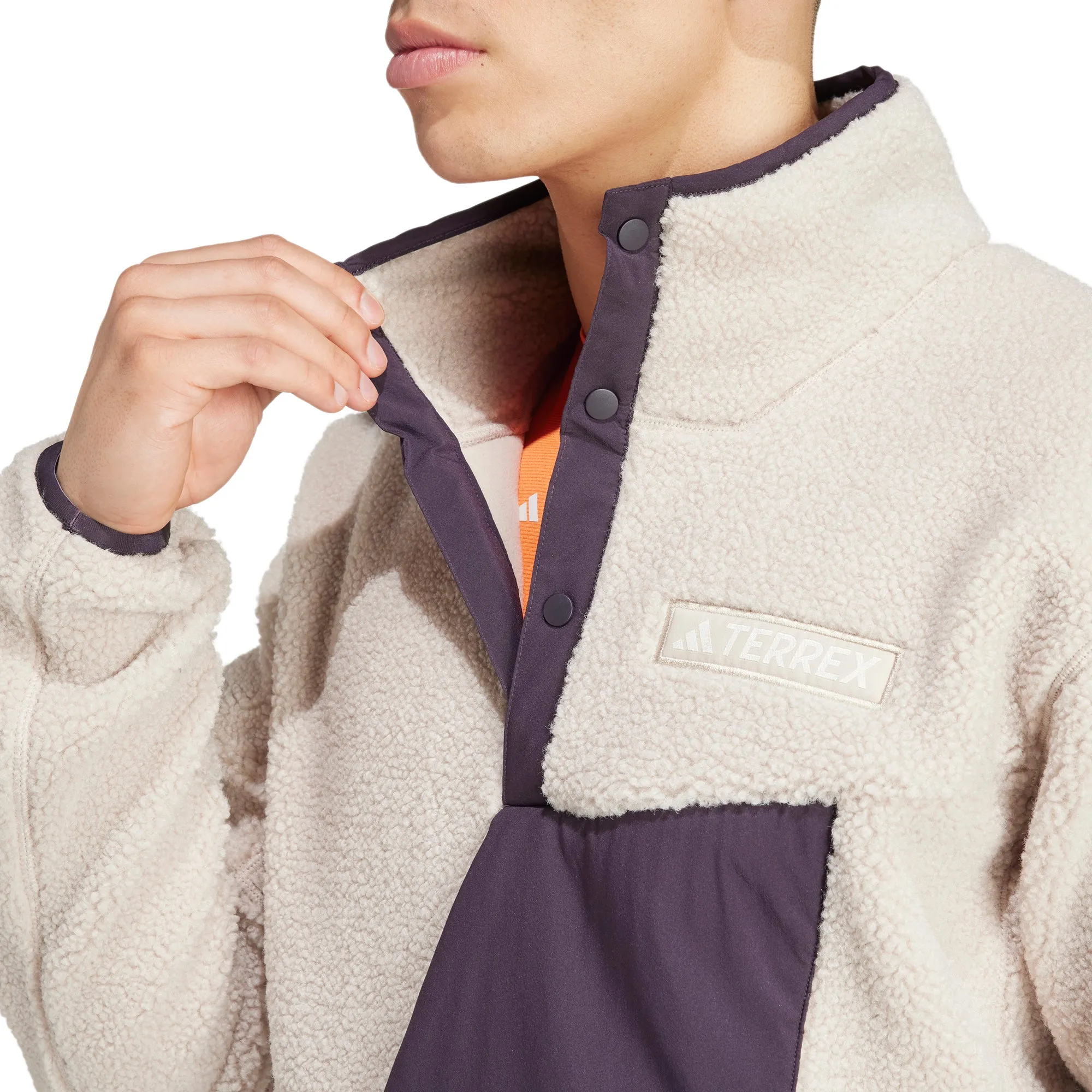 adidas Terrex Xploric High Pile Fleece Mens Sweatshirt - Beige African style