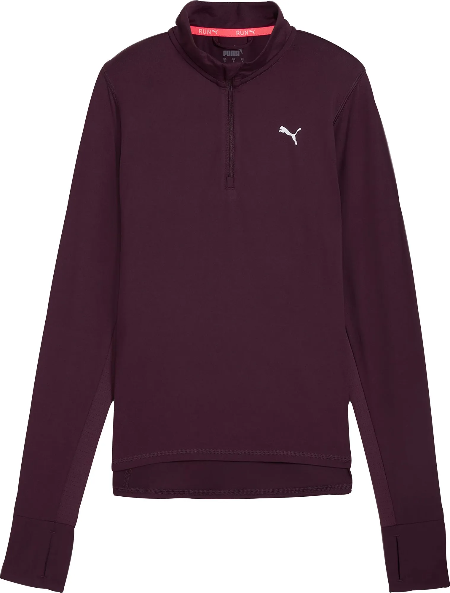 Modern Outfit Puma Favourite Half Zip Long Sleeve Womens Running Top - Purple