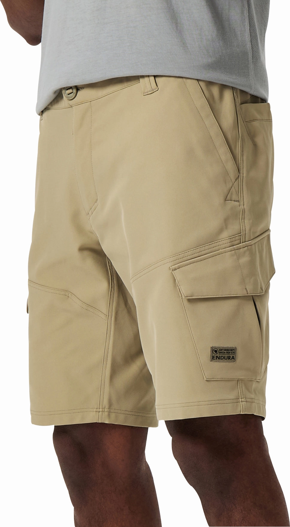 Endura Loop Cargo Mens Baggy Cycling Shorts With Liner - Cream Comfortable Motion Snowboarding Gear
