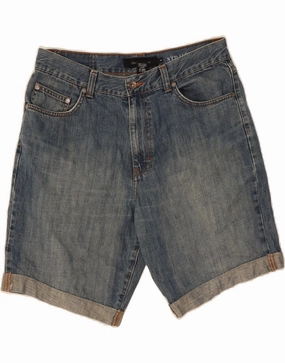CALVIN KLEIN Mens Denim Shorts  W33 Medium Blue Cotton Earth Tones