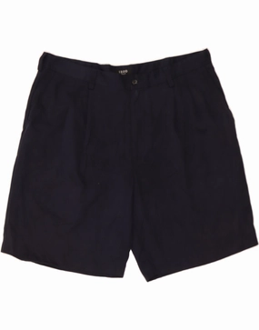 IZOD Mens Golf Pegged Chino Shorts W38 XL Navy Blue Polyester Modular Storage Design