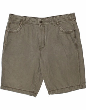 EDDIE BAUER Mens Denim Shorts W42 2XL Grey Cotton Anti-bacterial