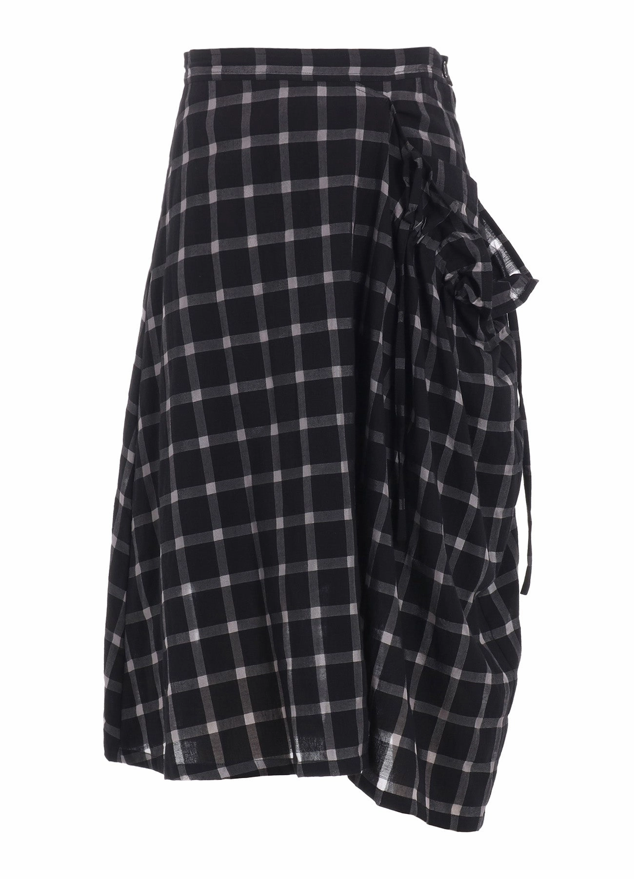 COTTON CUPRO GATHERED SKIRT Abrasion Resistant Material Double Layered Hem