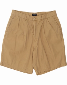 DOCKERS Mens Pegged Chino Shorts W36 Large  Beige Cotton WindResistantWeave Beach Vibe