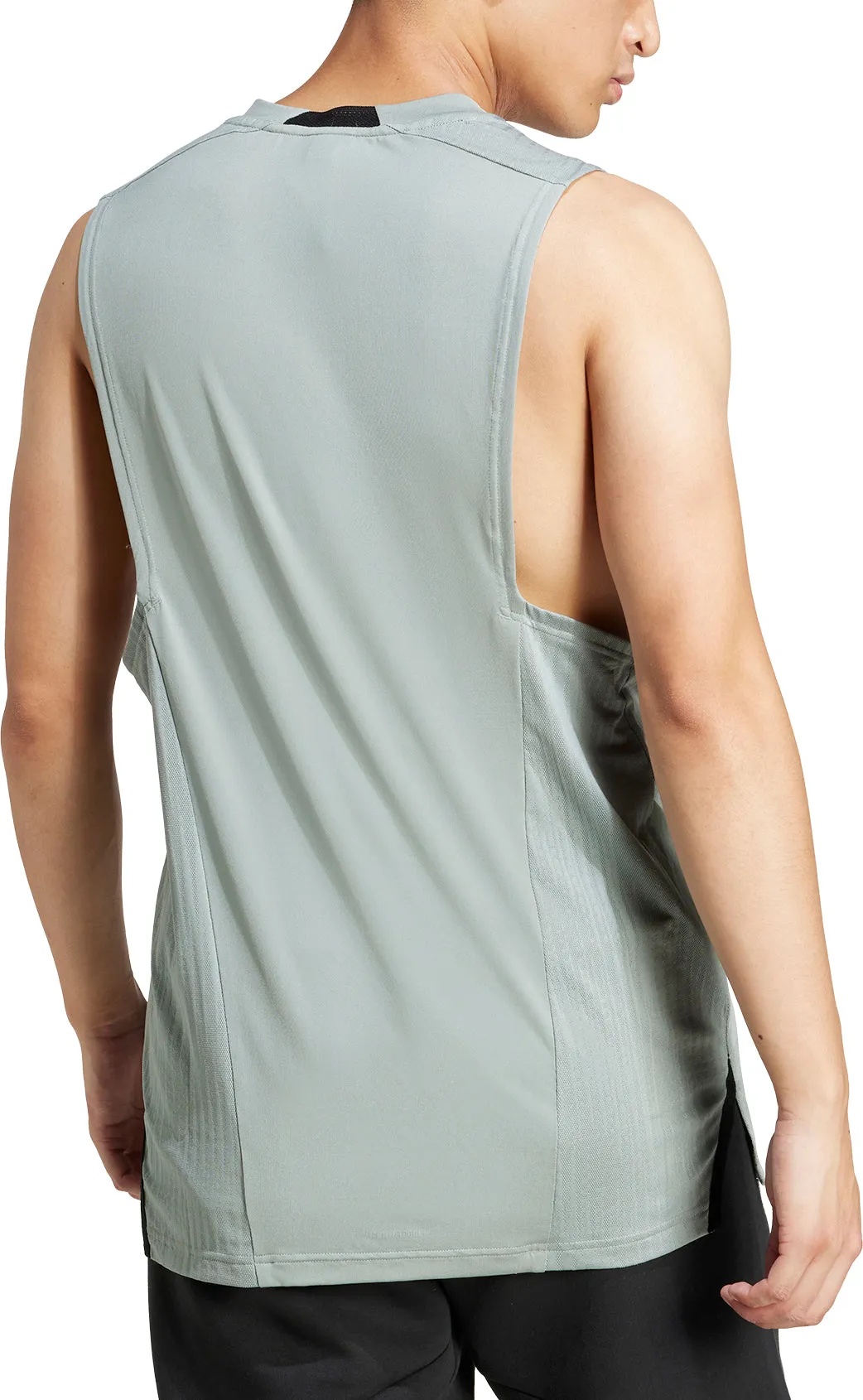 adidas Designed For Training Intensity Mens Training Vest - Green Trendy Fabric