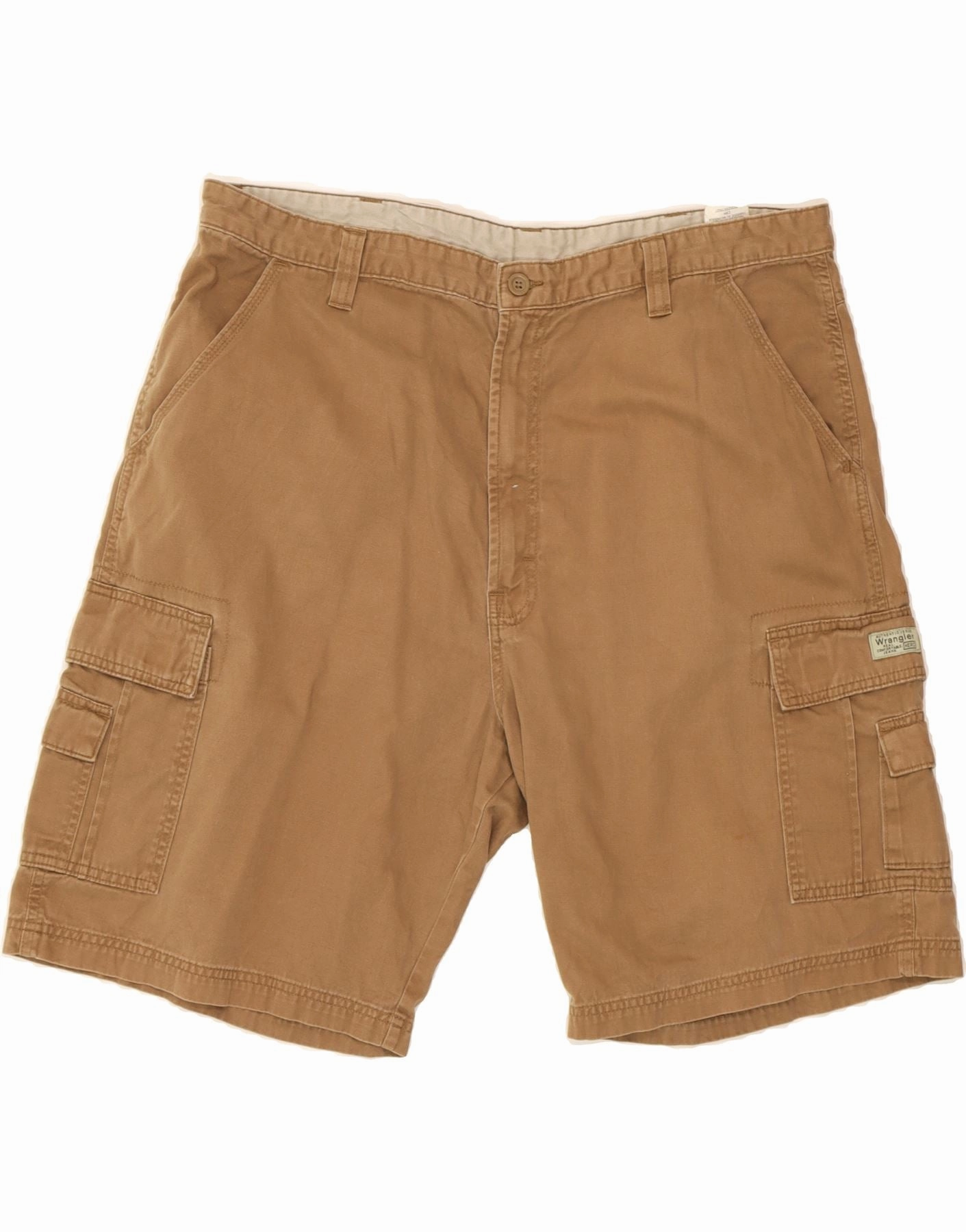 WRANGLER Mens Cargo Shorts  W40 XL Beige Cotton Clean Finish quick-drying