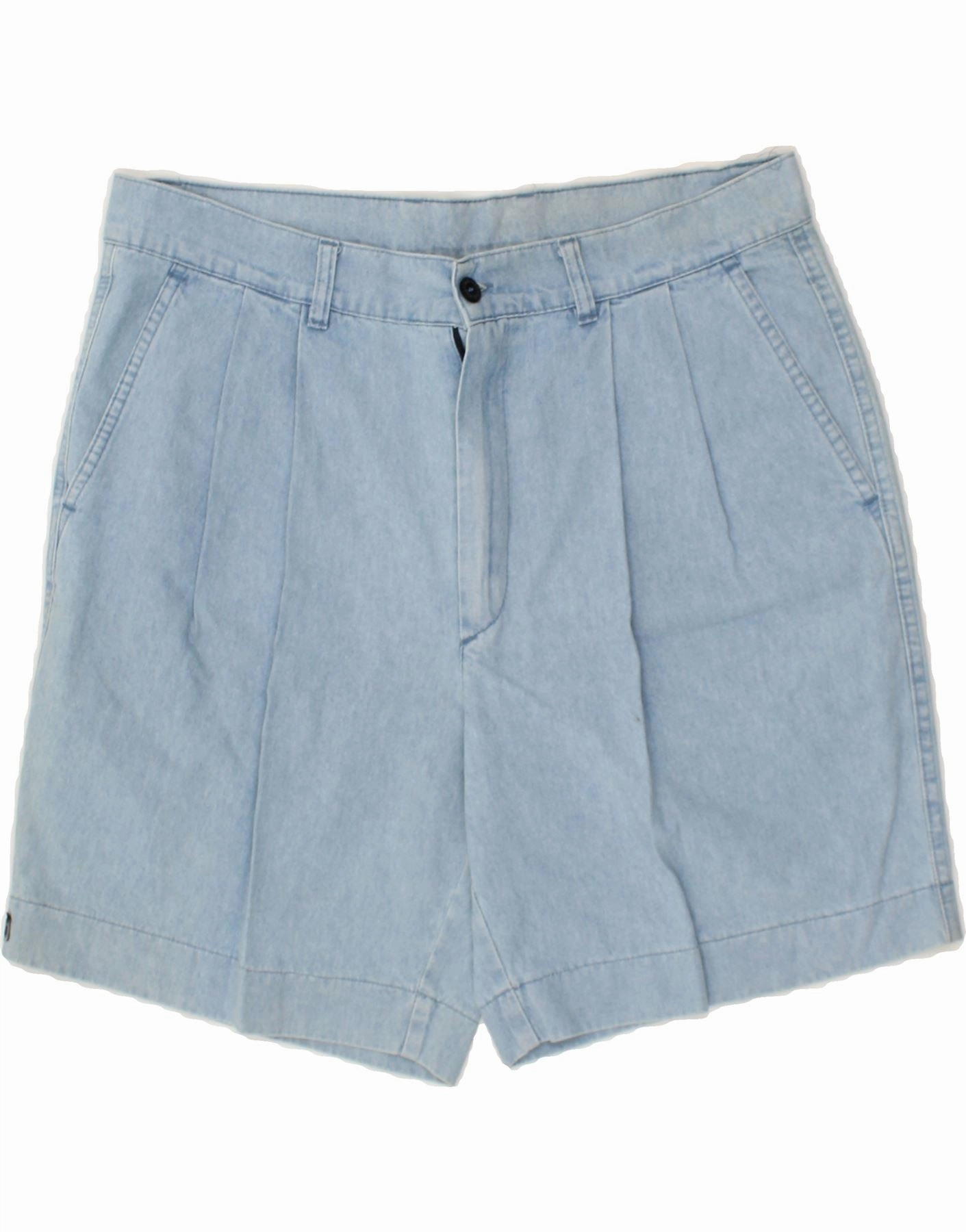 OLD DOG Mens Pegged Chino Shorts IT 52 XL W34 Blue Cotton Youth fashion Sport Layer