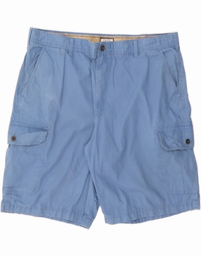 Sporty Casual odor - absorbing IZOD Mens Cargo Shorts W42 2XL Blue Cotton