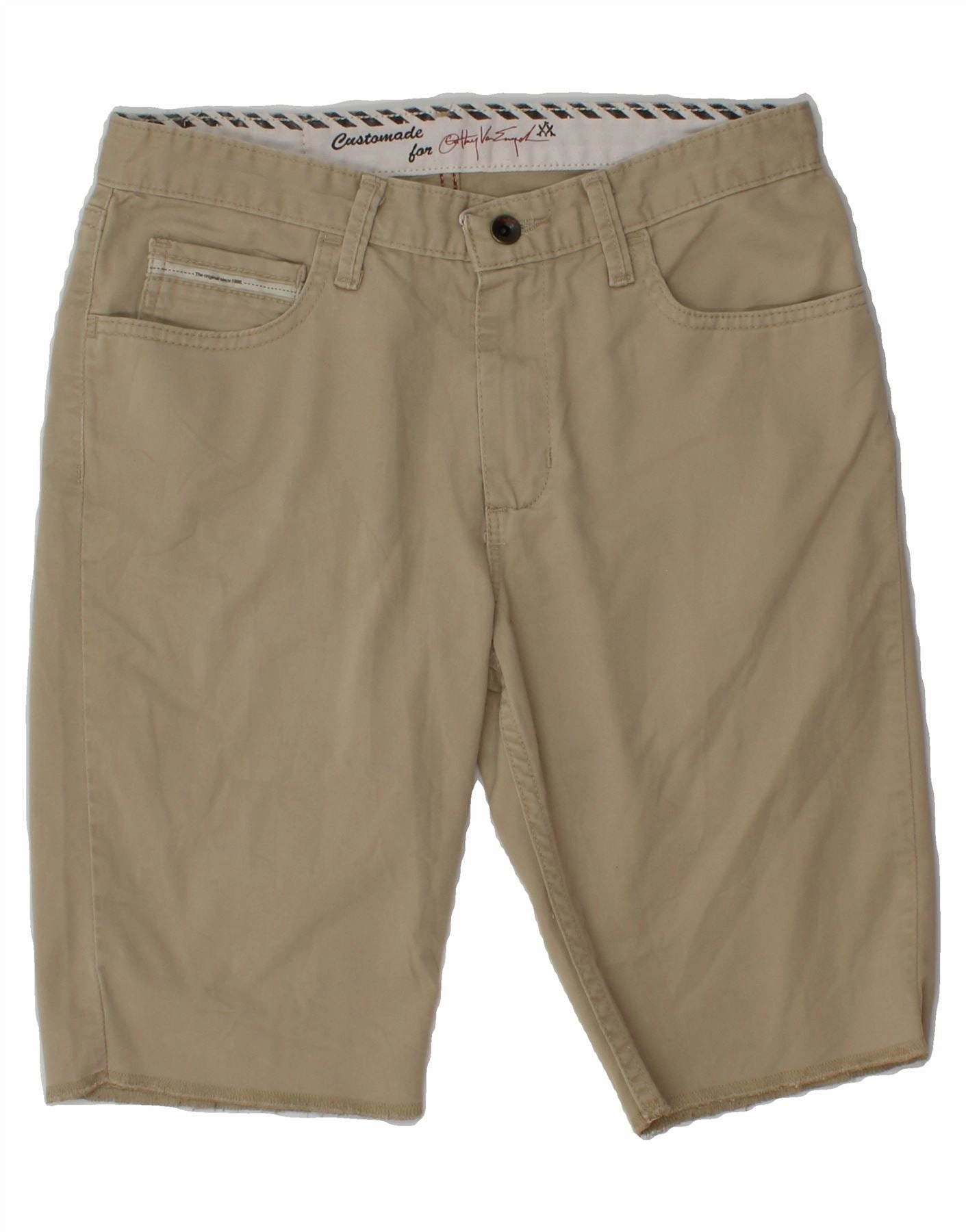 Simple Flex Sport Ready Fit VANS Mens Casual Shorts W30 Medium Beige Cotton