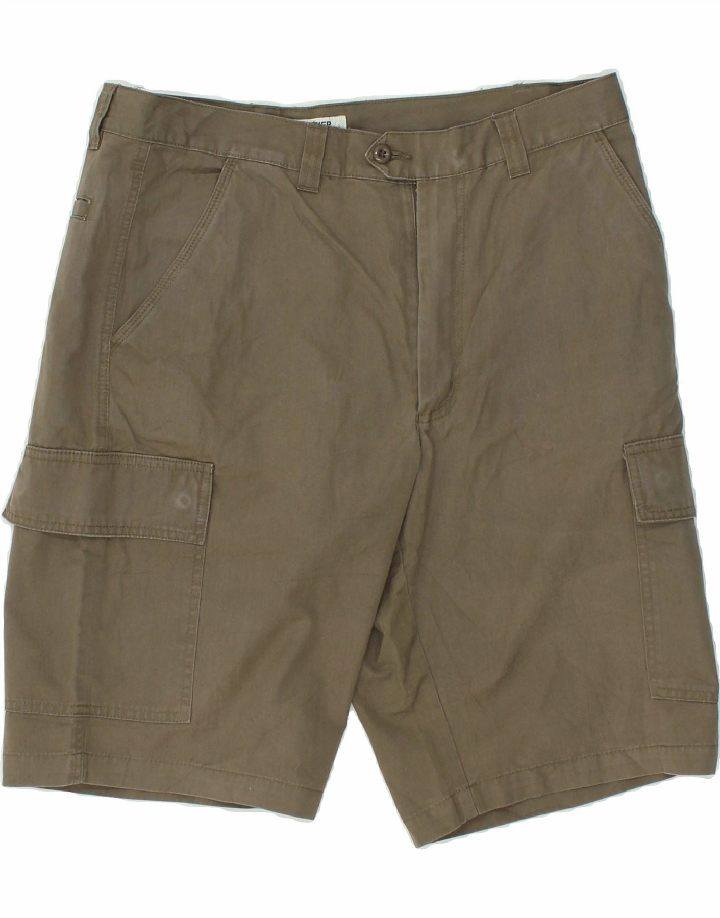 Warehouse Work SEA BARRIER Mens Cargo Shorts IT 50 Large W34  Brown Cotton