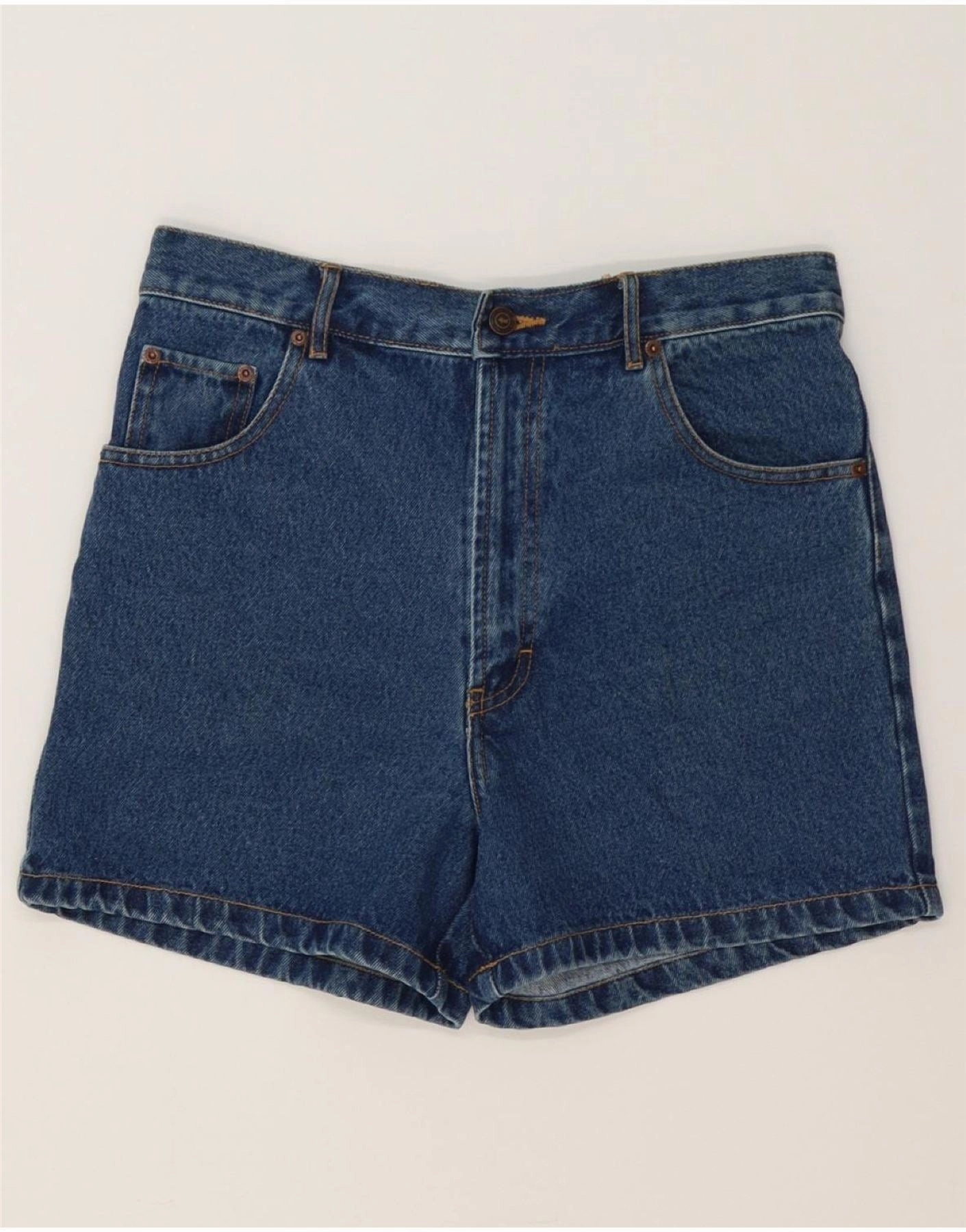 Comfy Layers Fitness Look ONE WAY Mens Denim Shorts W34 Large Blue Cotton