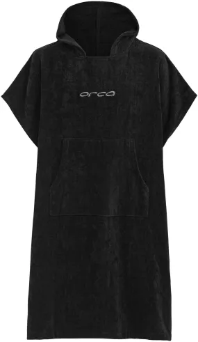 Peace Fit Low Impact Elastic Orca Cotton Poncho Changing Robe - Black