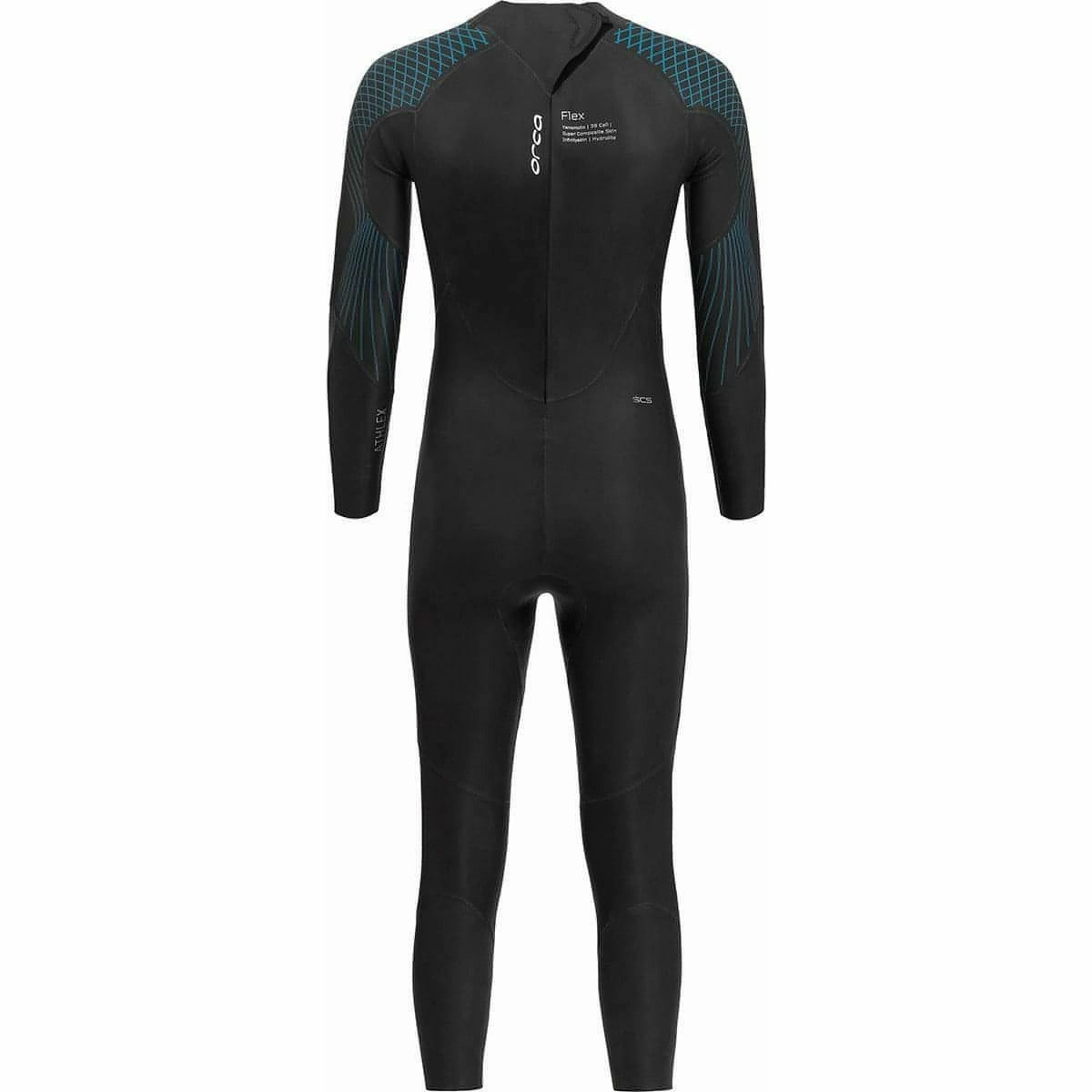Orca Athlex Flex Mens Wetsuit - Black Flatlock Stitching Construction