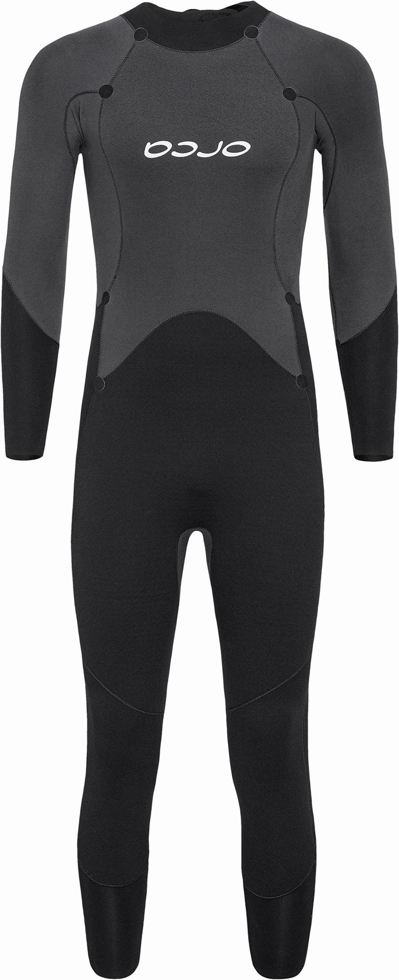 Orca Athlex Flow V2 Mens Wetsuit - Black Ergonomic Stitching Patterns PatentedZipGuard