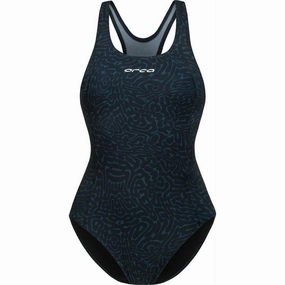 Tummy Control Panel Orca Core Womens Swimsuit - Blue