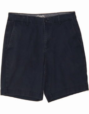 vacation look fade - resistant CHAPS Mens Chino Shorts W33 Medium Navy Blue Cotton