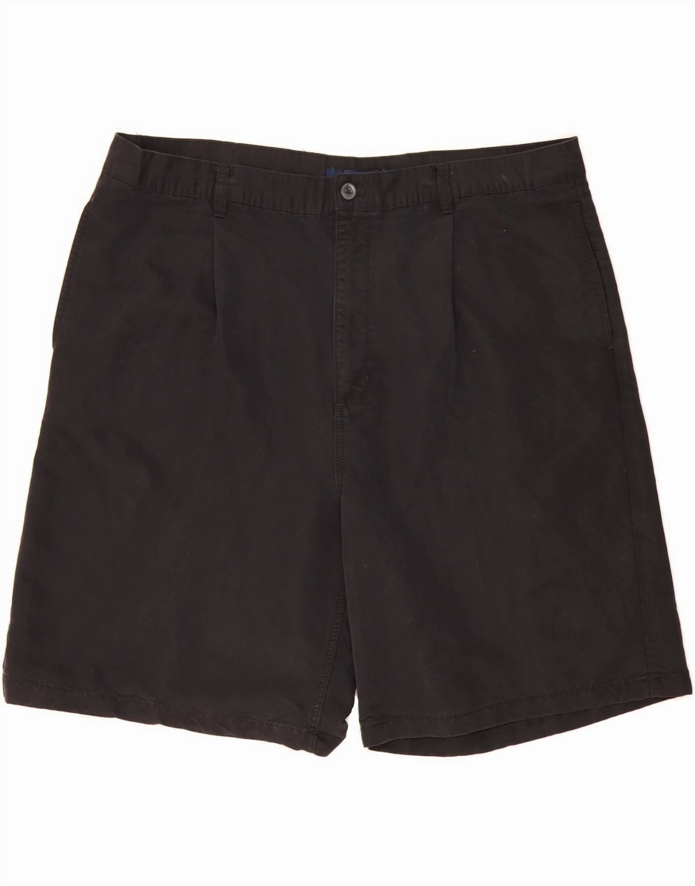CHAPS Mens Pegged Chino Shorts W42 2XL Black Rayon soft fit