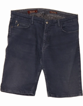 RipstopMaterial MARLBORO CLASSICS Mens Regular Denim Shorts W36 Large Blue