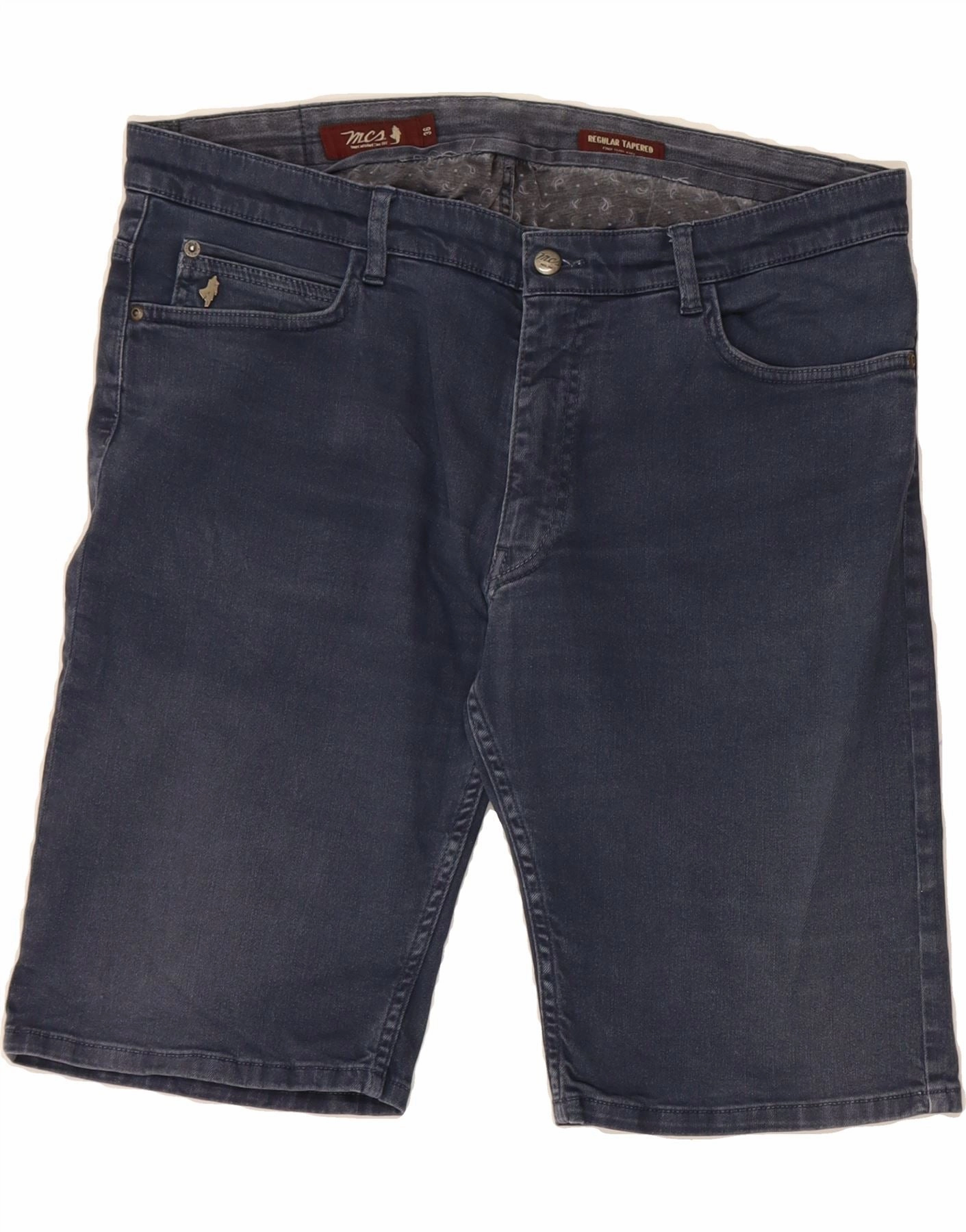 RipstopMaterial MARLBORO CLASSICS Mens Regular Denim Shorts W36 Large Blue