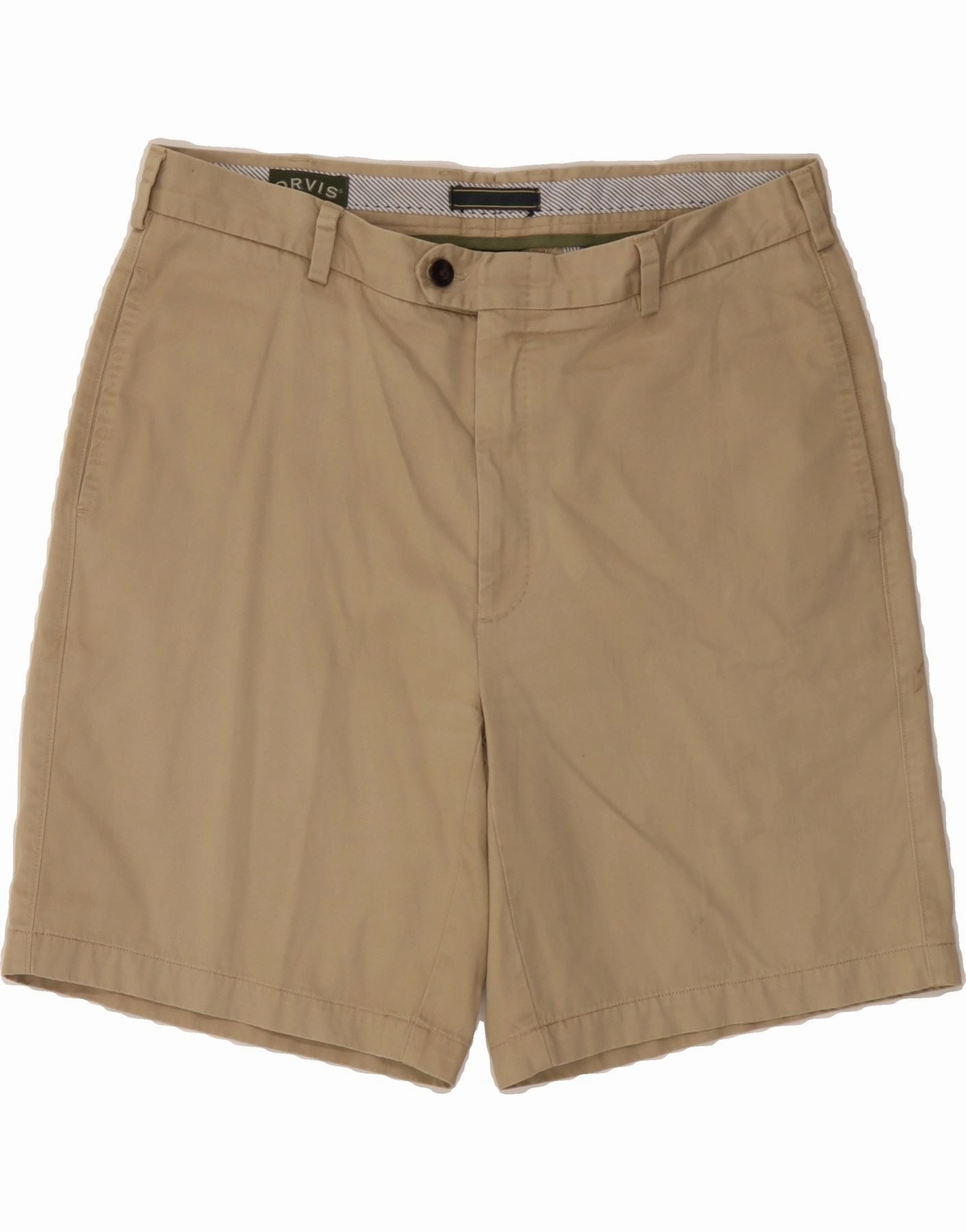 Stylish Fit ORVIS Mens Chino Shorts W36 Large  Beige Cotton