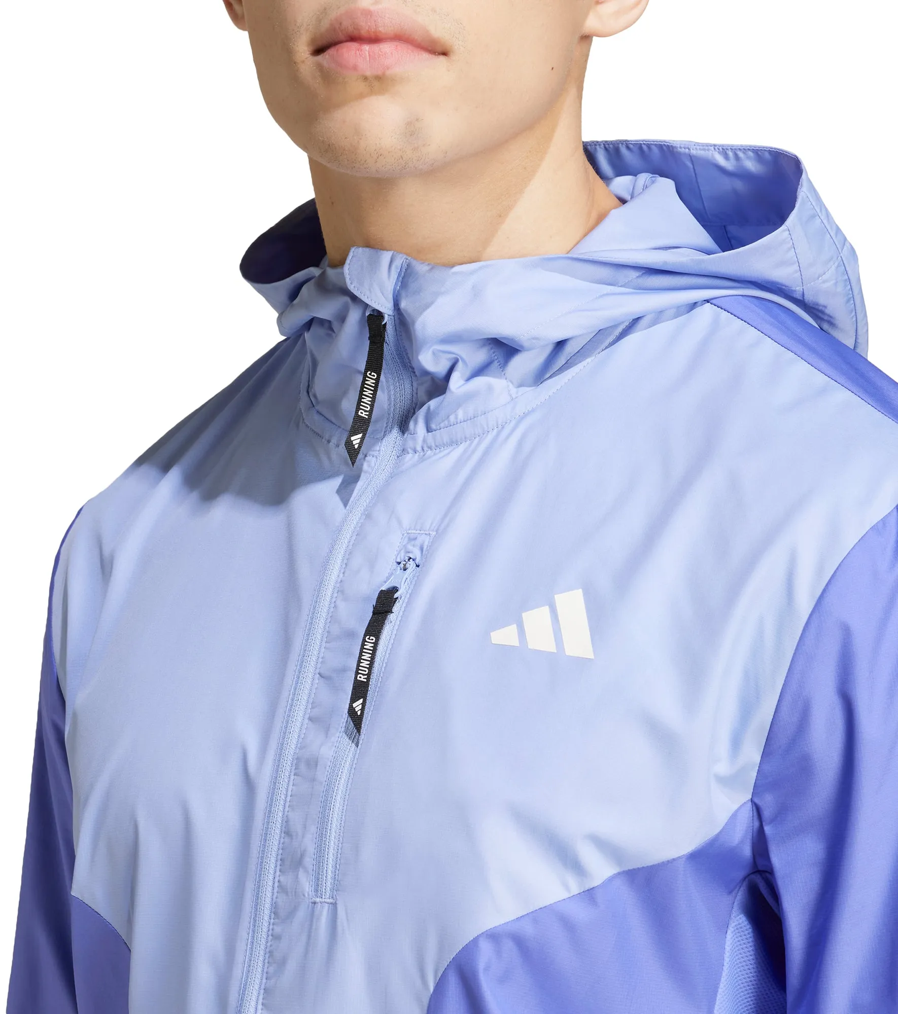 adidas Own The Run Mens Running Jacket - Blue suitable for religious ceremonies