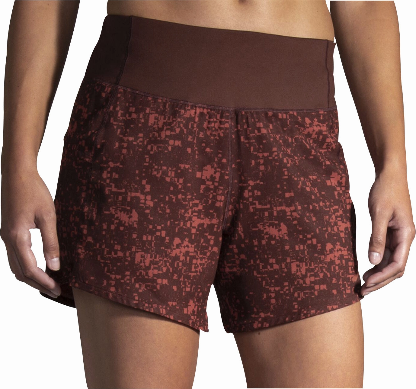 Brooks Chaser 5 Inch Womens Running Shorts - Red Beach Comfort Adjustable drawstring