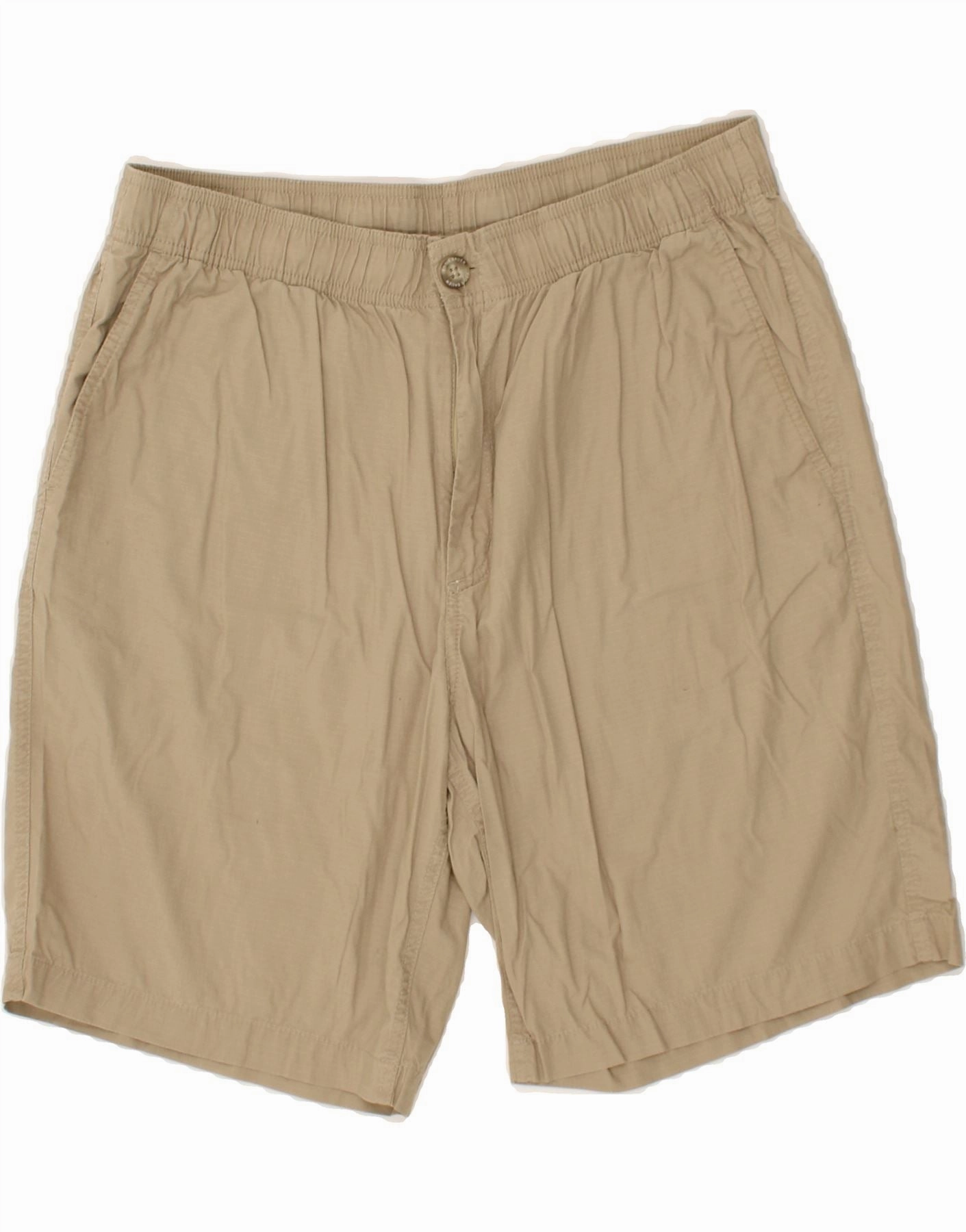 EDDIE BAUER Mens Chino Shorts XL W38 Beige Cotton CompactPackable Bohemian style