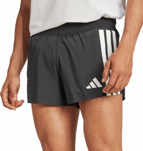 Sport Ready Fit Relaxed Fit adidas Adizero 3 Inch Split Mens Running Shorts - Black