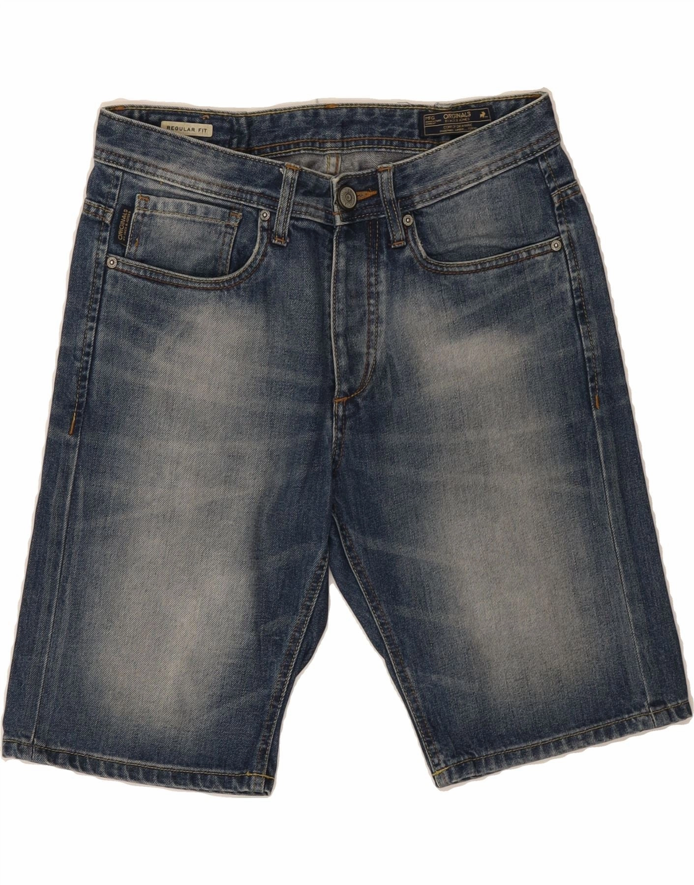 Gym apparel JACK & JONES Mens Regular Fit Denim Shorts Medium W30  Blue Cotton