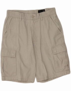 GAS Mens Cargo Shorts W31 Medium Grey Cotton Light Stretch Sport Ready Wear