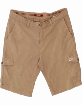 CARRERA Mens 618 Regular Cargo Shorts IT 52 XL W38  Brown Cotton Stay Fresh