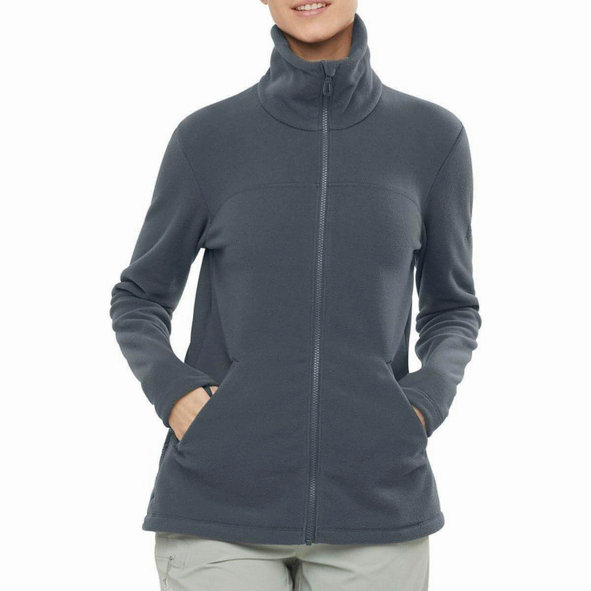 Comfort Apparel Salomon Essential Cozy Womens Fleece Jacket - Grey