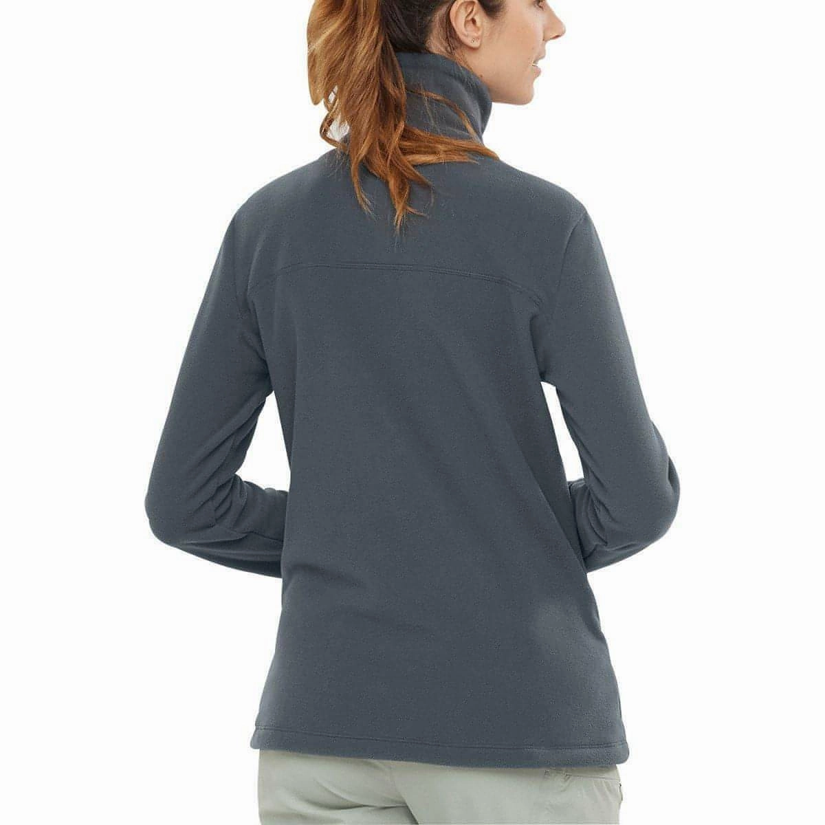 Classic Comfort Salomon Essential Cozy Womens Fleece Jacket - Grey