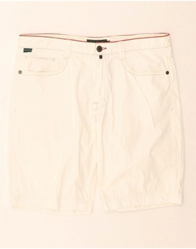 HENRY COTTONS Mens Casual Shorts IT 52 XL W34  White Cotton All Day Wear