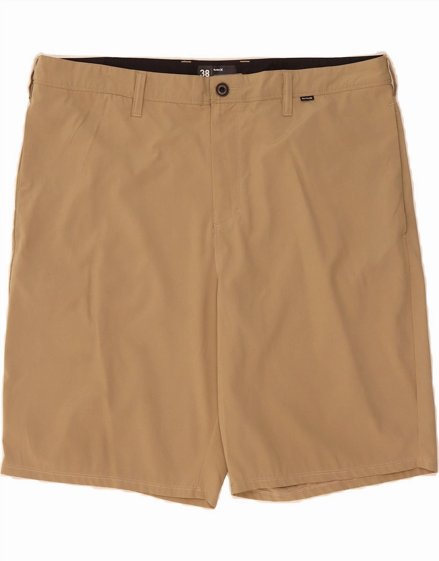 HURLEY Mens Chino Shorts W38 XL Beige Travel Fit On The Go